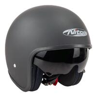 Nitro X606V Open-Face Helmet - Satin Black