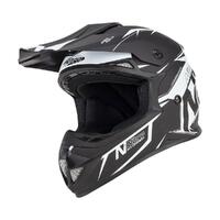 Nitro MX620 Podium Helmet Satin Black/White [Size: XL]