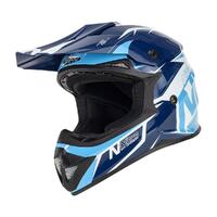 Nitro MX620 Podium Helmet Blue/Light Blue [Size: 2XL]