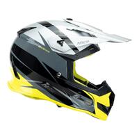 Nitro MX700 MX Helmet - Recoil Gun/Silver/Fluo Green