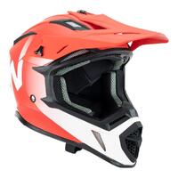 Nitro MX760 MX Helmet - Satin Red/White [Size: S]