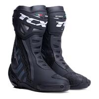 TCX RT-Race Racing Boots - Black/Dark Grey