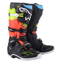 Alpinestars Tech 7 Boots - Black/Fluro Yellow/Fluro Red