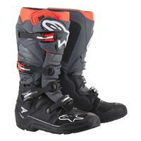 Alpinestars Tech 7 2014 Enduro Boots - Black/Dark Grey/Fluro Red
