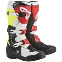 Alpinestars Tech 3 Boots - Black/White/Fluro Yellow/Red