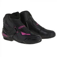 Alpinestars Stella SMX 1R Ladies Road Boots - Black/Fuchsia