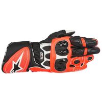 Alpinestars GP Plus R Performance Road Gloves - Black/White/Fluro Red