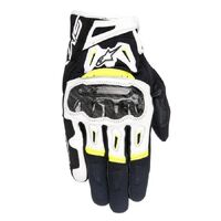 Alpinestars SMX 2 Air Carbon V2 Gloves - Black/White/Yellow