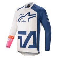 Alpinestars 2021 Racer Compass MX Jersey - White/Navy/Pink