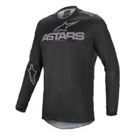 Alpinestars 2021 Fluid Graphite MX Jersey - Black/Dark Gray