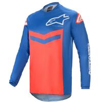 Alpinestars 2021 Fluid Speed MX Jersey - Blue/Bright Red