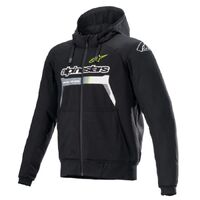 Alpinestars Chrome Ignition Road Hoodie- Black/Fluro Yel