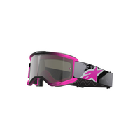 (Mx26) Vision 5 Lahnd Goggle | Iron Pink Fluro | Mirror Silver Lens