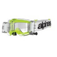Vision 8 Wordmark Goggle | White Fluro Yellow | Clear Roll Off Lens