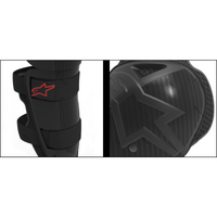 Bionic Action Youth Knee Protector | Black Red One Size
