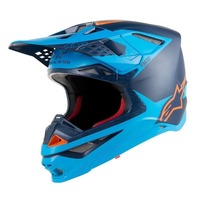 Alpinestars Supertech SM10 Meta Helmet ECE Aqua/Black/Fluro Orange