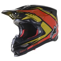 Alpinestars SM10 Meta 2 Helmet - Black/Yellow/Org