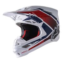 Alpinestars SM10 Meta 2 Helmet - White/Red/Blue