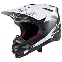 Alpinestars Supertech SM10 Dyno Helmet ECE Matte Black Carbon White