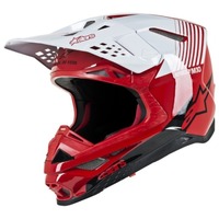 Alpinestars Supertech Sm10 Dyno Helmet Ece Gloss Red/White