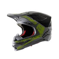 Alpinestars Supertech SM8 Triple Helmet - Silver Black Yellow