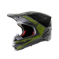 Alpinestars Supertech SM8 Triple Helmet - Silver Black Yellow