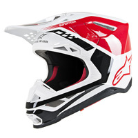 Alpinestars Supertech SM8 Triple Helmet Red/White/Black