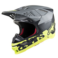 Alpinestars Supertech Sm8 Radium Helmet Matte Black/Fluro Yellow