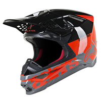 Alpinestars Supertech SM8 Radium Helmet - Fluro Red/Black/Grey