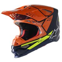 Alpinestars SM8 Factory Helmet - Blu/Fluoro Org/Fluoro Yel