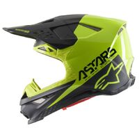 Alpinestars Supertech SM8 Echo Helmet ECE - Black Yellow Fluro