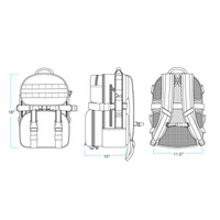 Exfil-48 Backpack (Vol = 12 Cans - 11.5X 18X 10) | Black