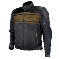 MotoDry 'Revolt Vintage' Mens Road Jacket - Black/Brown