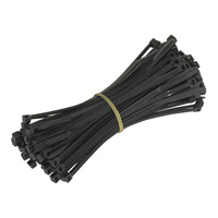 Whites Cable Ties 380 x 7.6mm (100/Bag) - Black