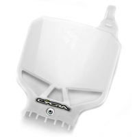 Skull Vented Front Number PlateWhite
