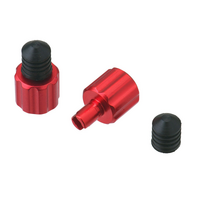 Drc Valve Caps With Remover | Red | 2 Pcs