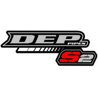 DEP Pipes S2 2 Stroke Round Silencer Sticker