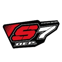 DEP Pipes Red S7 4 Stroke Silencer Sticker