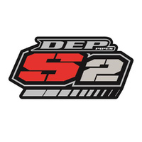 DEP Pipes S2 2 Stroke Oval Silencer Sticker