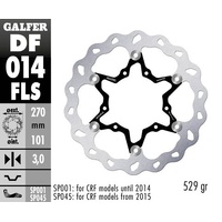 Galfer Standard Solid Mount Front Wave Rotor