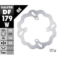 Galfer Standard Solid Mount Rear Wave Rotor