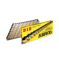 DID #530 VX3 Pro X-Ring 114L ZJ - Rivet GOLD