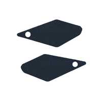 R&G Tank Traction Grip Kit - CBR500R/F/X'13-TRA/PADS 2P (Clear)