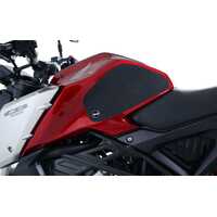 R&G Tank Traction Grip Kit - Honda CB125R '18- Tank Traction Grips : 2-Grip Kit (Clear)