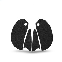 R&G Tank Traction Grip Kit - GSX-R600/750 '04-'05 Tank Traction Grips : 4-Grip Kit (Clear)