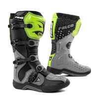 Falco Level Motorcycle Boots - Grey/Flu