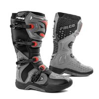 Falco Level Motorcycle Boots - Grey/Red