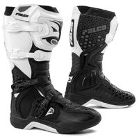Falco Level Motorcycle Boots - White/Black