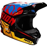 Fox 2019 Youth V1 Czar Helmet - Black/Yellow