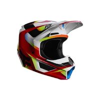 Fox Youth V1 Motif Helmet 2019 - Red/White